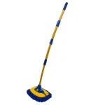 55" Car Wash Brush Mop Cleaning Tool with Long Handle Kit for Washing Detailing Cars Truck, SUV, RV, Trailer, Boat 2 in 1 Chenille Microfiber Sponge Duster Not Hurt Paint Scratch Free - Image 2