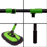 Nezeno Car Wash Brush with Long Handle Chenille Microfiber Car Wash Mop Mitt Kit Car Detailing Brush Cleaning Kit Window Squeegee Car Duster Drying Towels Tire Brush for Cars RV Truck Boat - Image 4