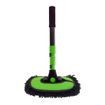 Nezeno Car Wash Brush with Long Handle Chenille Microfiber Car Wash Mop Mitt Kit Car Detailing Brush Cleaning Kit Window Squeegee Car Duster Drying Towels Tire Brush for Cars RV Truck Boat