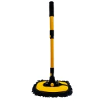 15° Curved Car Cleaning Brush with Telescopic Handle 43" Aluminum Alloy Long Rod Wash Mop For Washing Caravan Van Truck Boat RV Roof Soft Chenille Head Duster Clean Product Not Hurt Paint Scratch Free Brand: Harazaqa