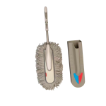 Ergonomic Handle Microfiber Duster | Soft & Lint-Free Chenille Cleaning Brush with Protective Cover
