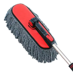 93cm Extendable Chenille Microfiber Car Duster, 2-Stage Handle, 180° Rotating Head with Storage Case